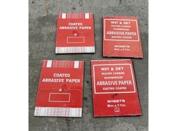 Lot Of 126 Sheets Wet & Dry Silicon Carbide Water Proof Abrasive Paper Electro Coated.