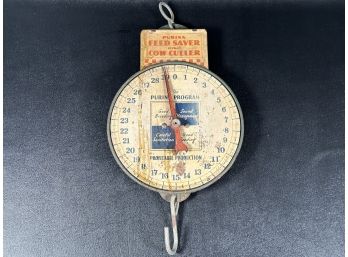 A Fantastic Vintage Purina Feed Store Scale