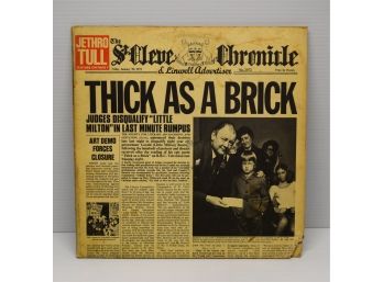 Jethro Tull - Thick As A Brick With Newspaper Gatefold On Reprise Records