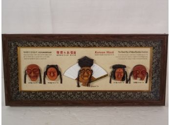 Vintage Korean Mask Wall Art