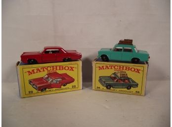 Lot Of Two (2) Vintage Matchbox Mint In Boxes - Lot 17