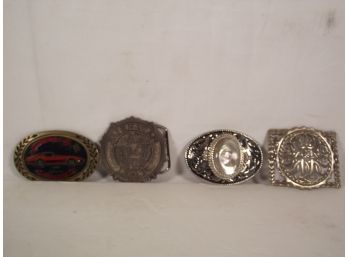 Vintage 4 Piece Belt Buckle Lot