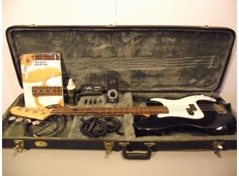 Jay Turser 4 String Electric Bass With Hard Case