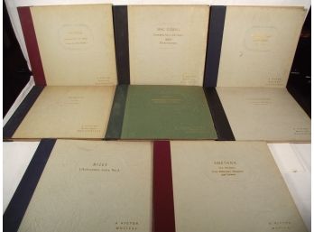 Lot Of Eight (8) Books Of Records - Clean