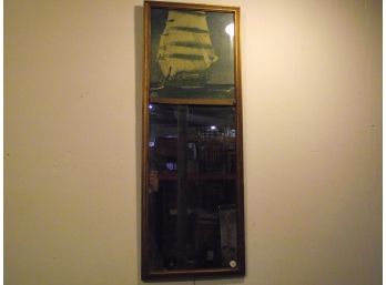 Vintage Ship Print Mirror