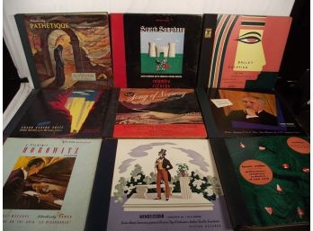 Lot Of Nine (9) Books Of Records - Clean