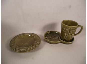 Two Piece Vintage Ash Tray Lot