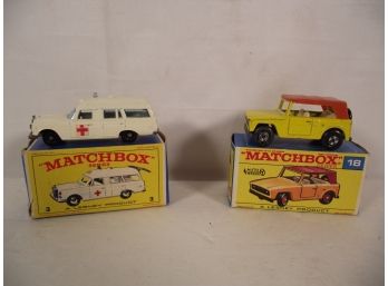 Lot Of Two (2) Vintage Matchbox Mint In Boxes - Lot 9