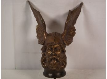 Very Cool Viking Bronze Hood Ornament/trophy Topper