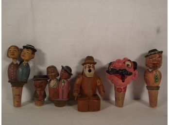 Vintage Carved Wood Anri And Others Figures