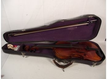 Vintage Antonio Stradivarius Violin With Case And Bow