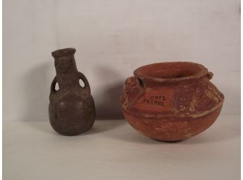 Two Pre-Colombian ? Pottery Pieces