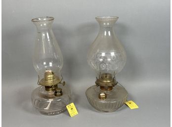 Antique 1880s Oil Lamps