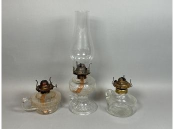 Antique Finger Oil Lamps
