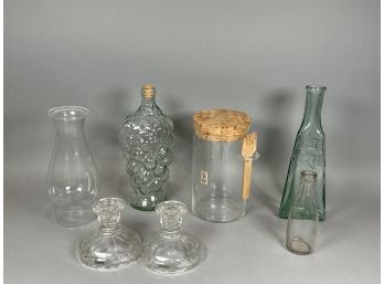 Hand Blown Pilgrim Glass Kitchen Chemistry Jar & More