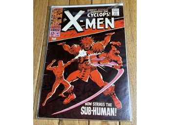 Vintage Silver Age X-MEN #41 Comic Book- 12 Cent Cover- Colossus Origin Story