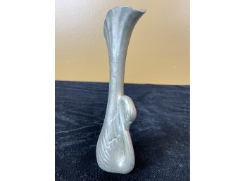 Metallic Swan Vase