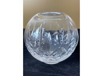 Clear Cut Glass Centerpiece Vase