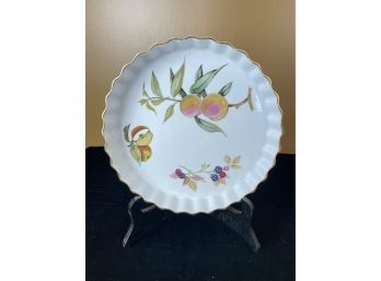 Vintage Royal Worcester Evesham 10 Tart Dish Pie Plate Shape 59 Fluted