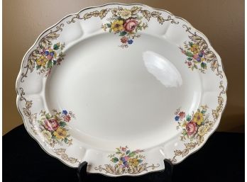 Grindley Penrose Platter Marlborough Royal Petal Multi Color Flowers & Birds