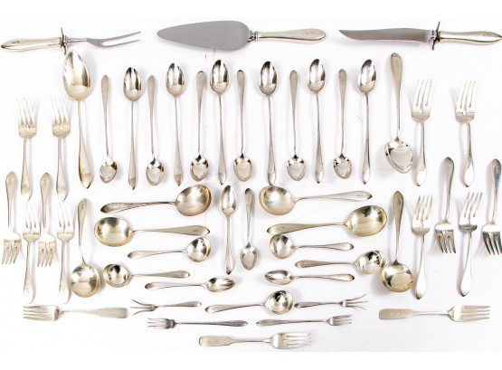 Large Sterling Silver Partial Flatware Service, Gorham - 46 Troy Ozs.