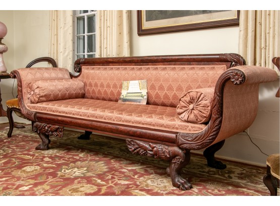 Fine American Federal Carved Sofa
