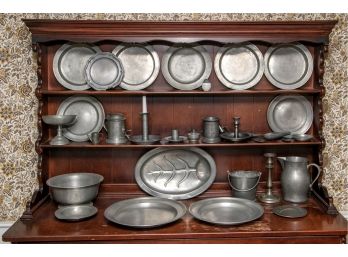 Collection Of Antique And Vintage Pewter