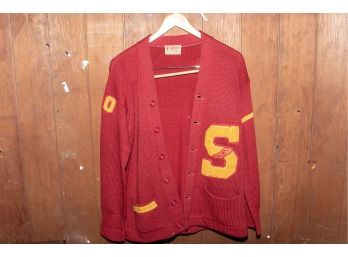 Vintage Men's Stratford Ct High School Letter Sweater