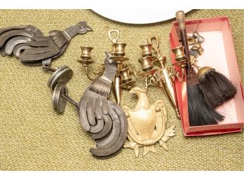 Group Lot Brass And Metal Items