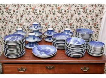 Large Collection Vintage B & G Porcelain Collector Plates