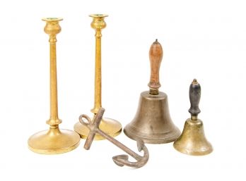 Group Vintage Brass Items