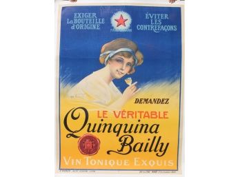 Large Quinquina Bailly Poster - Polart (Rare)