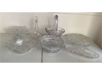 Large Lot Of Cut Glass And More