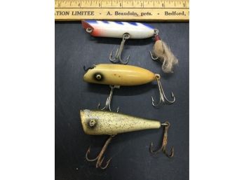 Vintage Fishing Lures Lot Of 3