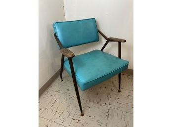 Rare 1959 Viko Baumritter Chair In Turquoise