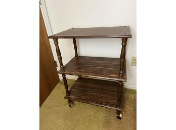 Vintage Wheeled Three-tier Cart