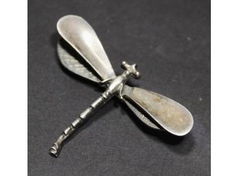 Vintage Sterling Silver Mexican Dragonfly Brooch