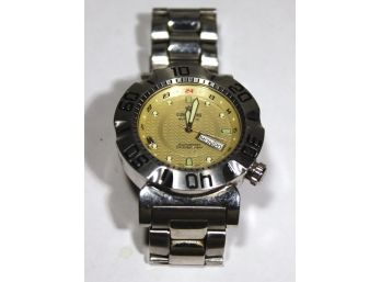 Large Stainless Steel Croton Automatic Winding Watch