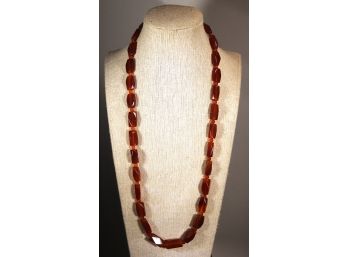 Fine Vintage Genuine Amber Beaded Necklace