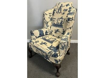 Early Upholstered Wing Chair