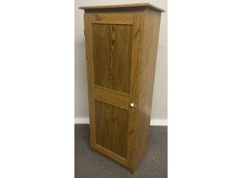 One Door Faux Oak Cabinet