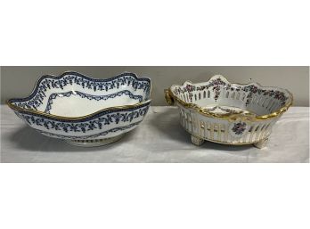 Two Fancy Porcelain Bowls