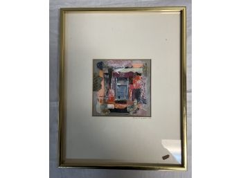 Framed Architectural Collage Signed