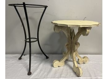 Iron Stand And Wood Stand