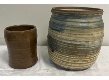 Two Hand Thrown Pots