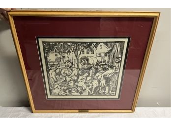 Pencil Signed Framed Lithograph