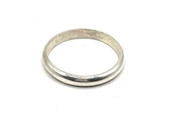 Vintage Sterling Silver Round Band, Size 6