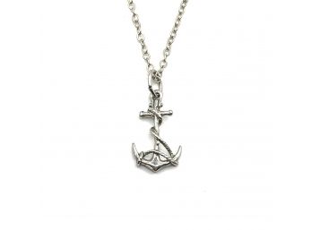 Sterling Silver Lisa Leonard Chain With ROO Sterling Silver Nautical Pendant