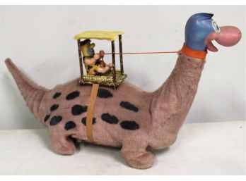 1962 Louis Marx Fred Flintstone On Dino Battery Operatored  Orginal
