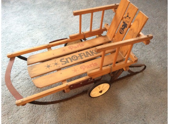 Antique Combination Sled And Wagon